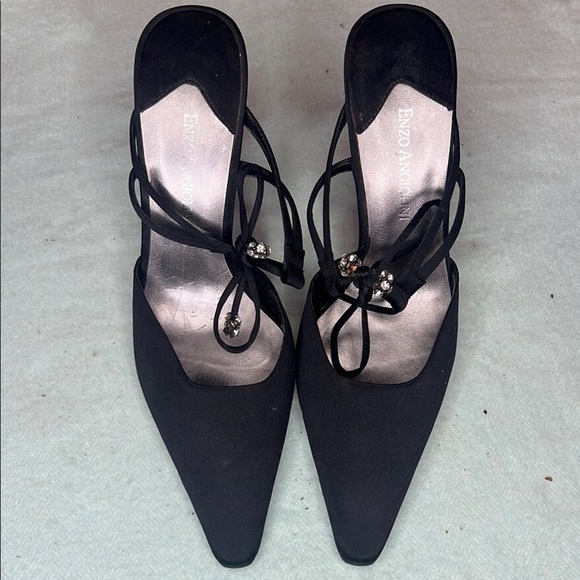 Enzo Angiolini Black Women's Evening Heels Size 7.5 - Picture 1 of 10